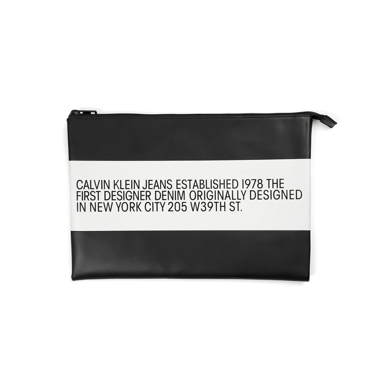 Calvin Klein Jeans Est. 1978 | Leather Pouch Black - Concrete