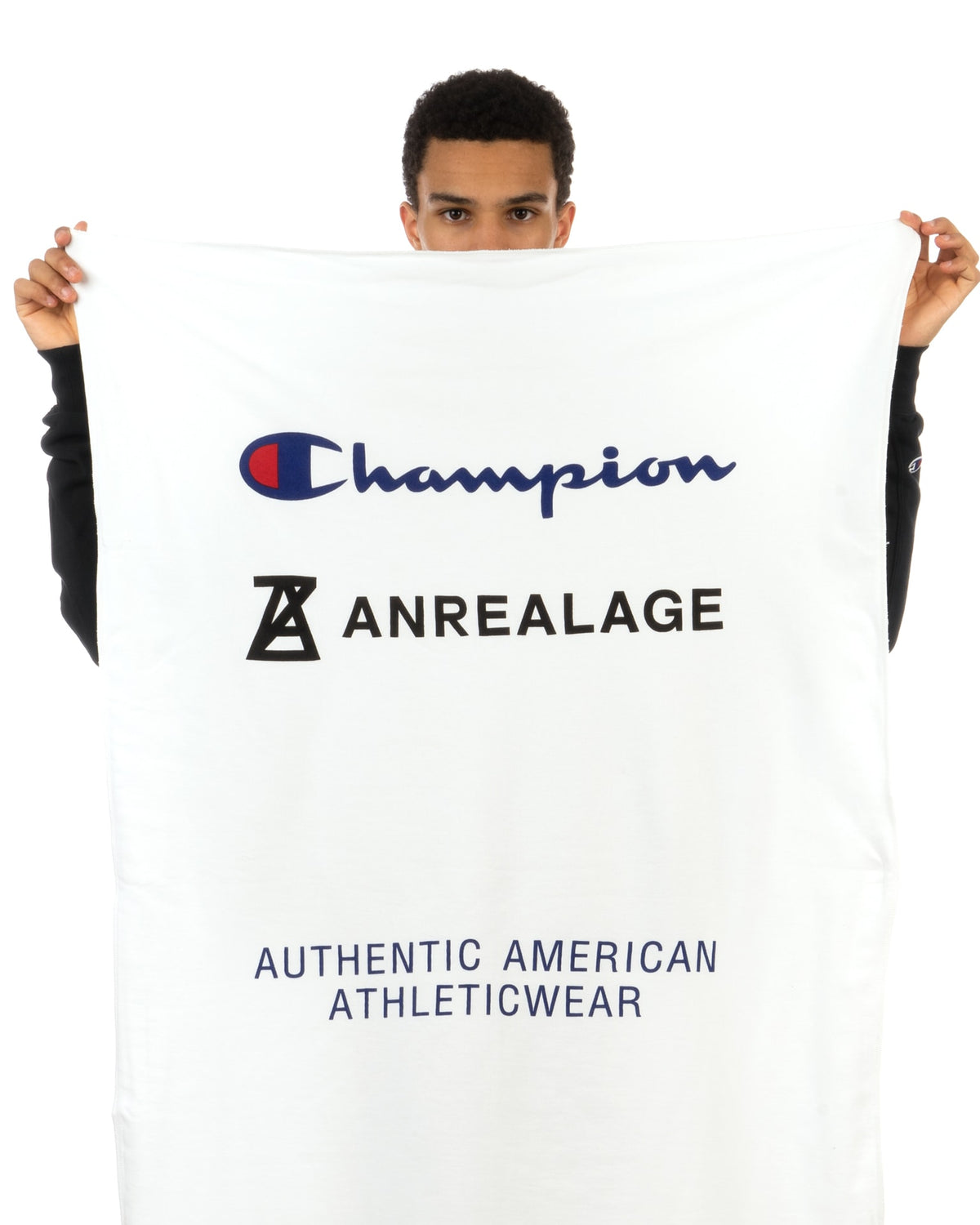 ANREALAGE | x Champion Name Blanket White - Concrete