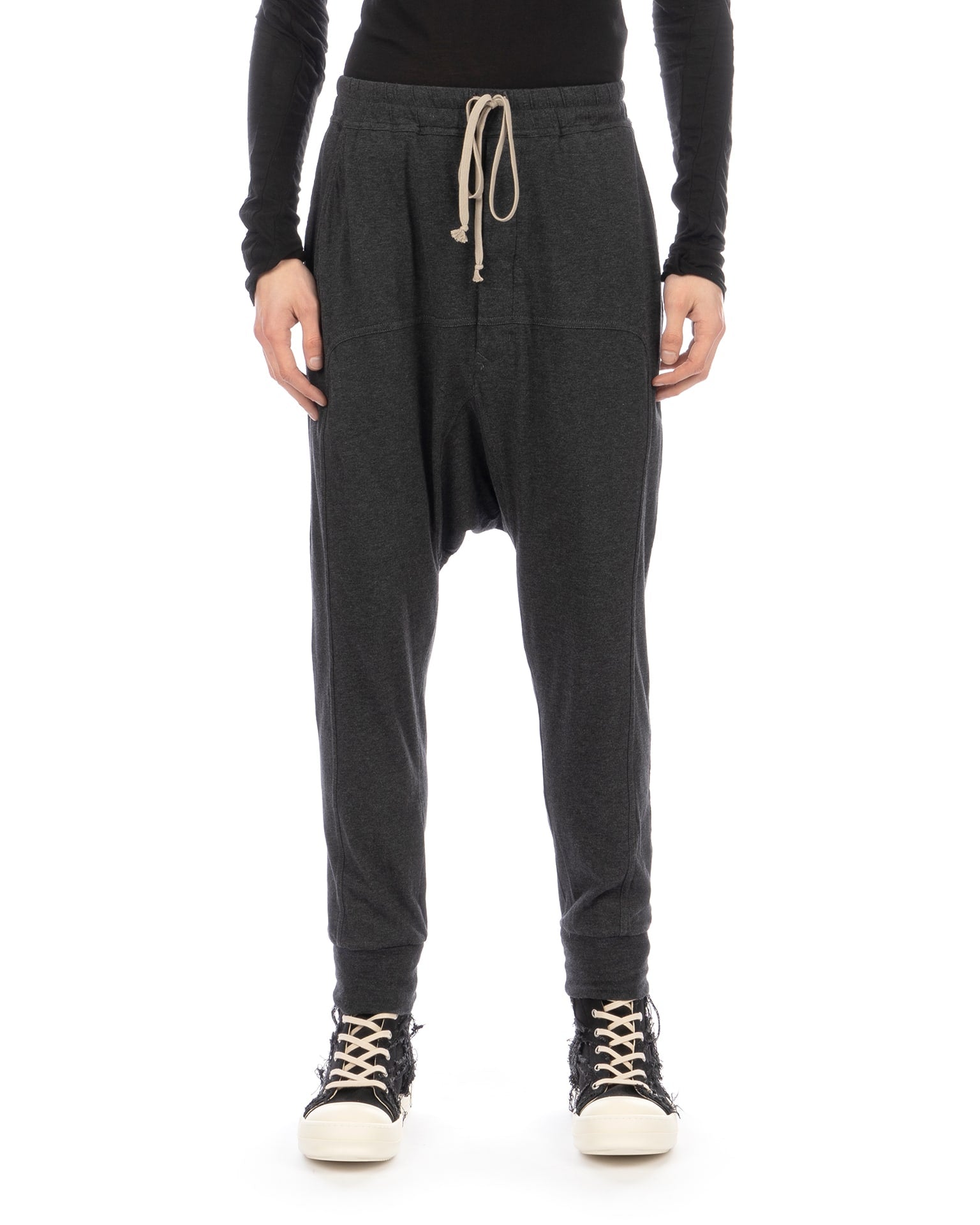 DRKSHDW by Rick Owens | Prisoner Pants Black Melange | Concrete