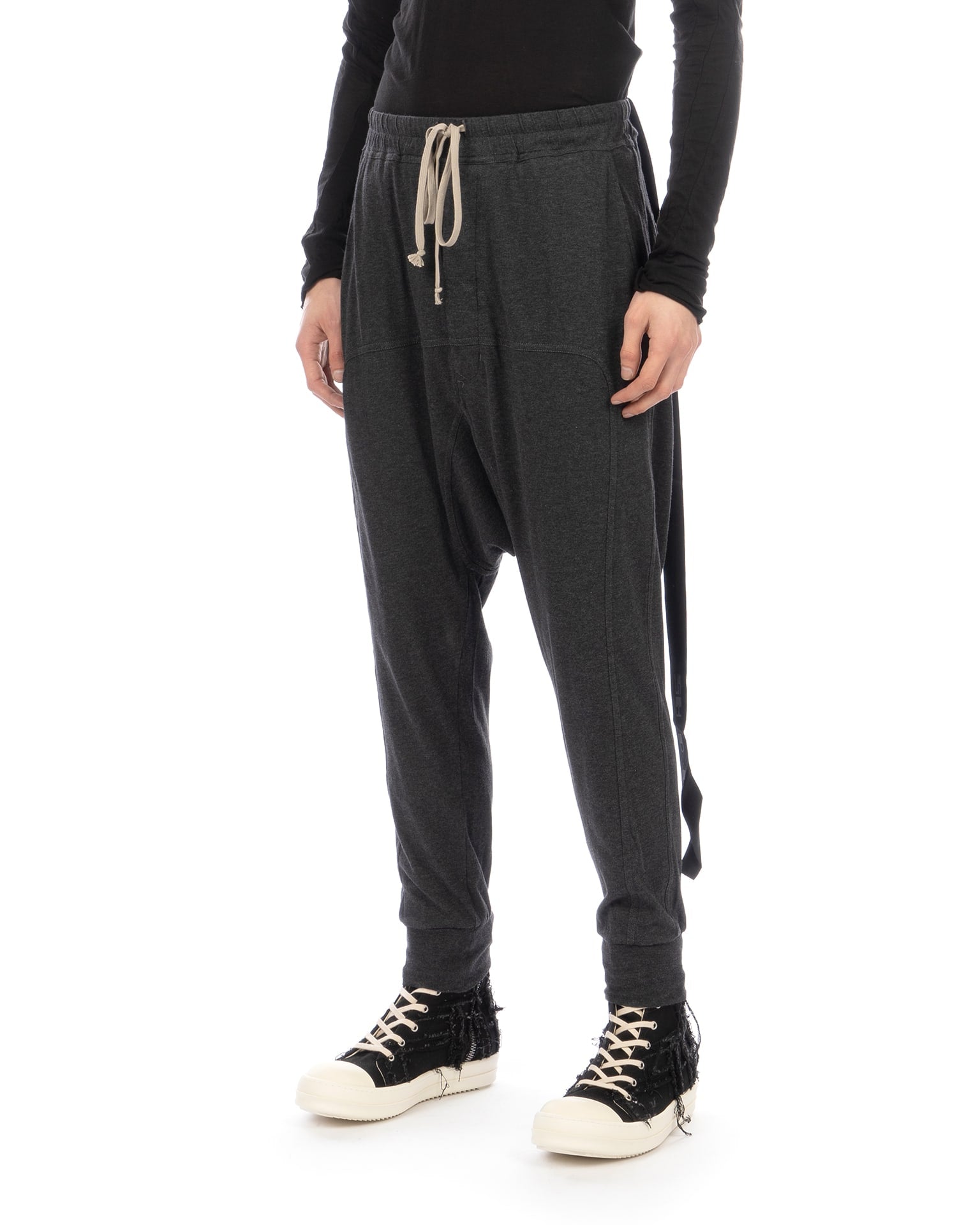 DRKSHDW by Rick Owens | Prisoner Pants Black Melange | Concrete