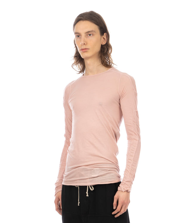DRKSHDW by Rick Owens | Scarification LS T-Shirt Faded Pink - Concrete