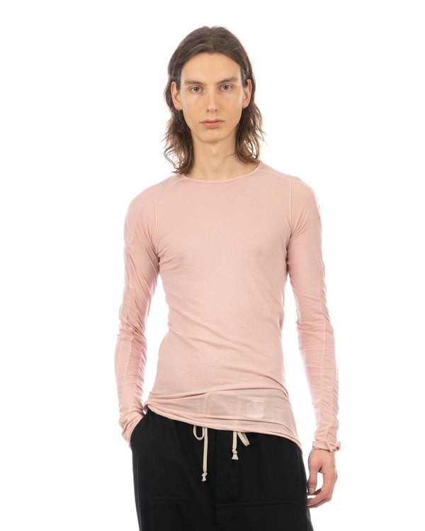 DRKSHDW by Rick Owens | Scarification LS T-Shirt Faded Pink - Concrete