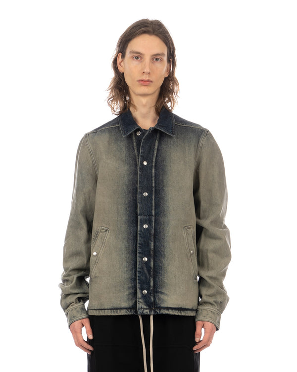 DRKSHDW by Rick Owens | Snapfront Jacket Mineral Pearl - Concrete