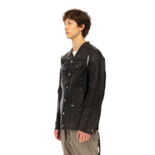 Load image into Gallery viewer, DRKSHDW by Rick Owens | Jumbo Trucker Caped Denim Jacket Black - Concrete