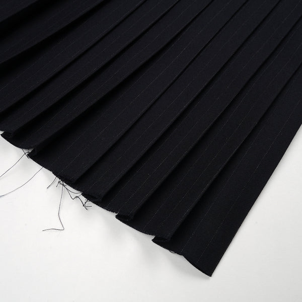 FACETASM | W Wool Skirt Black - Concrete