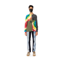 Load image into Gallery viewer, Duran Lantink for Concrete | Tie-Dye Crew-3 Multi / Olive-Grey - Concrete