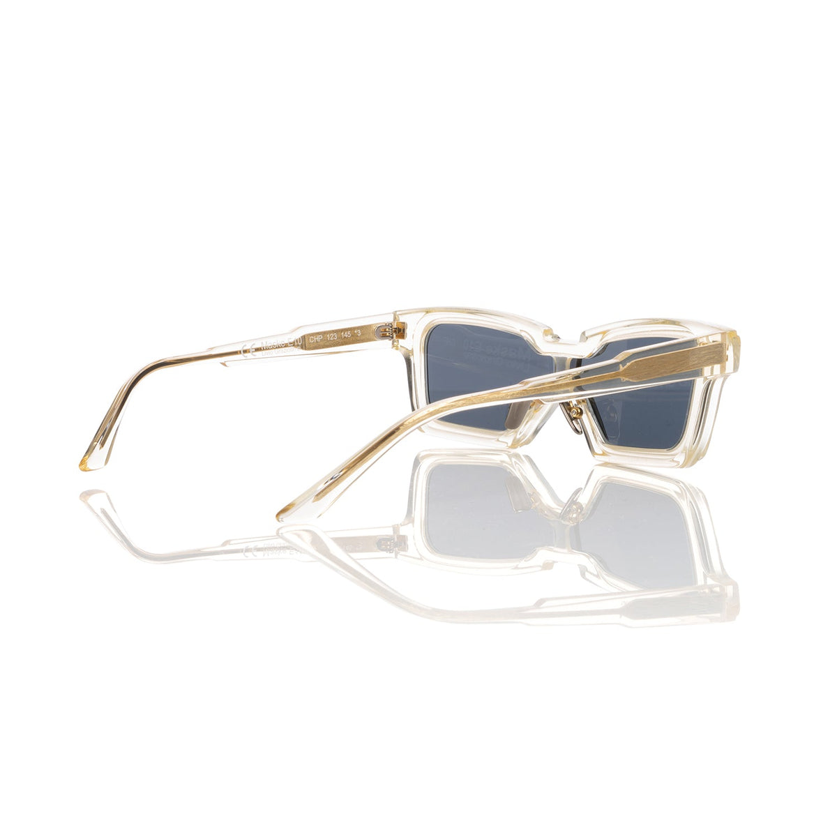 KUBORAUM | Sunglasses & Case E10 123 CHP silver - Concrete