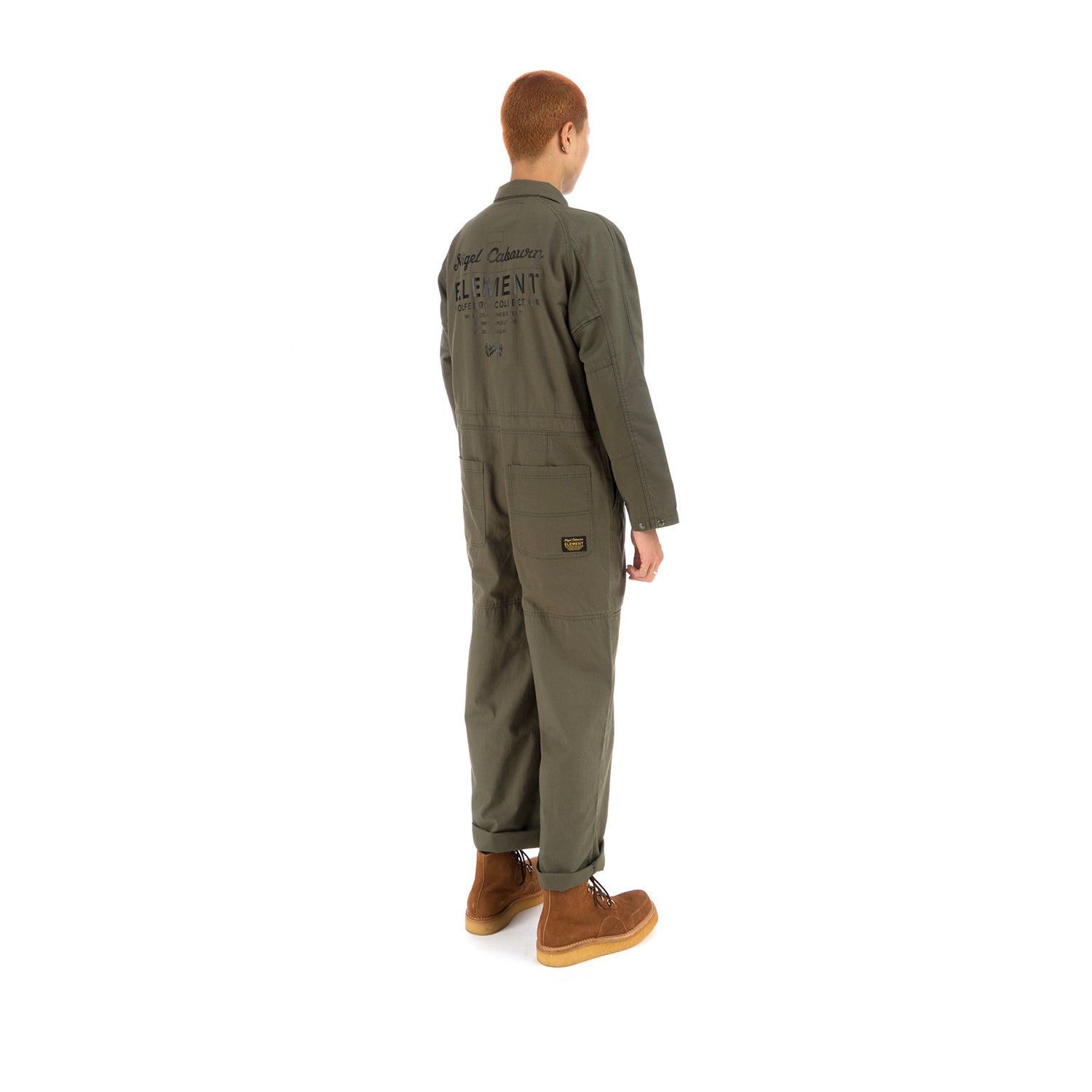 Element x Nigel Cabourn Sawyer Coverall Military Green – Concrete