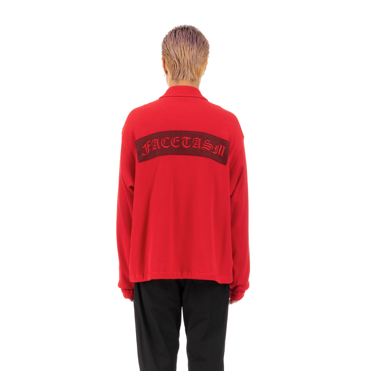 FACETASM | Face Coach Jacket Red - Concrete