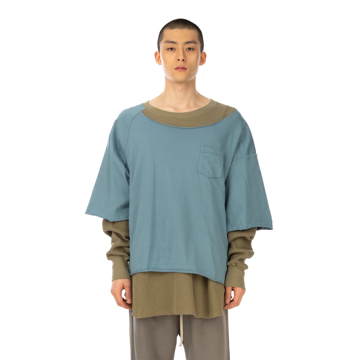 FACETASM | Layered T-Shirt Blue