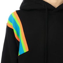 Load image into Gallery viewer, FACETASM | Neon Rib Hoodie Black / Blue - Concrete