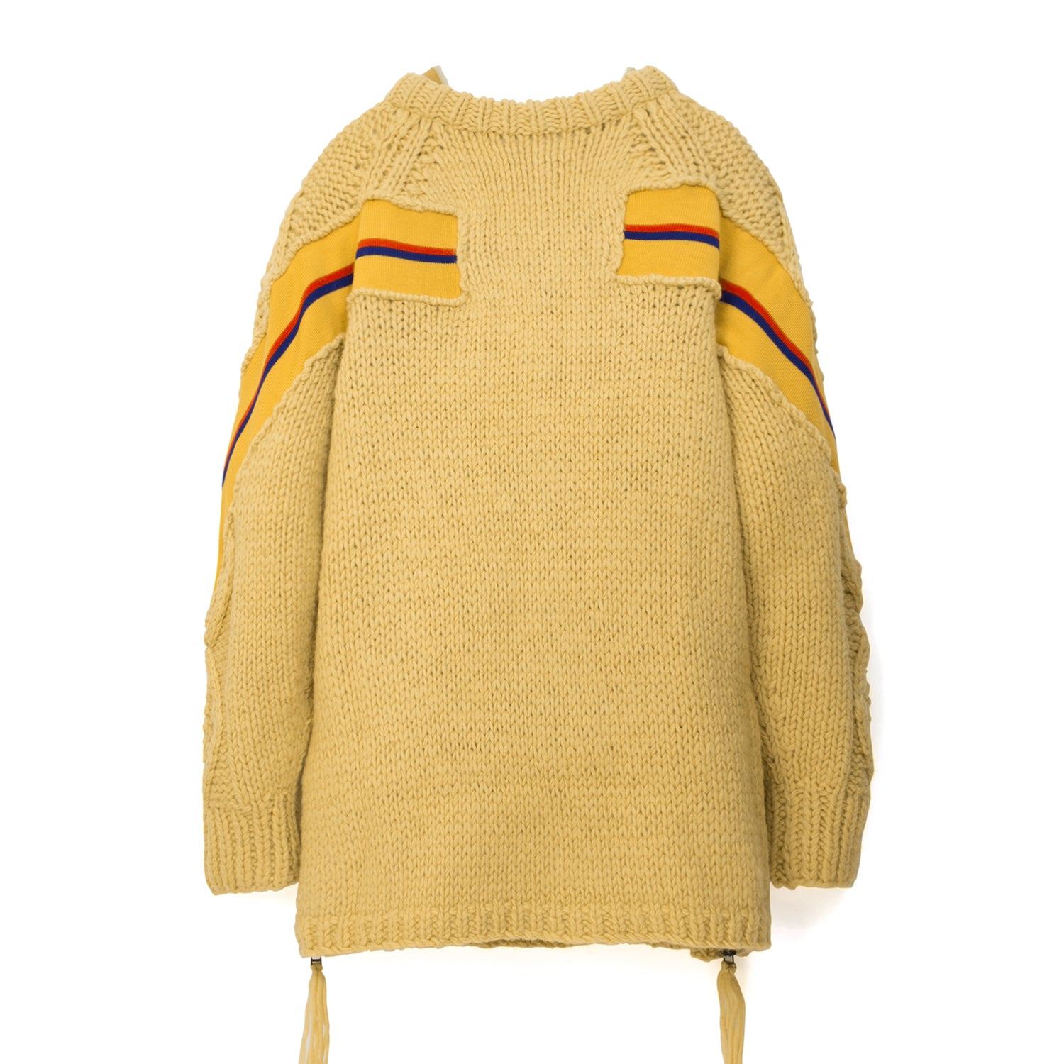 FACETASM | Rib Hand Knit Sweater Yellow