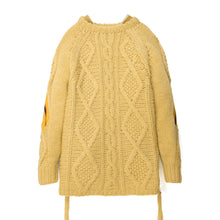 Load image into Gallery viewer, FACETASM | Rib Hand Knit Sweater Yellow - Concrete
