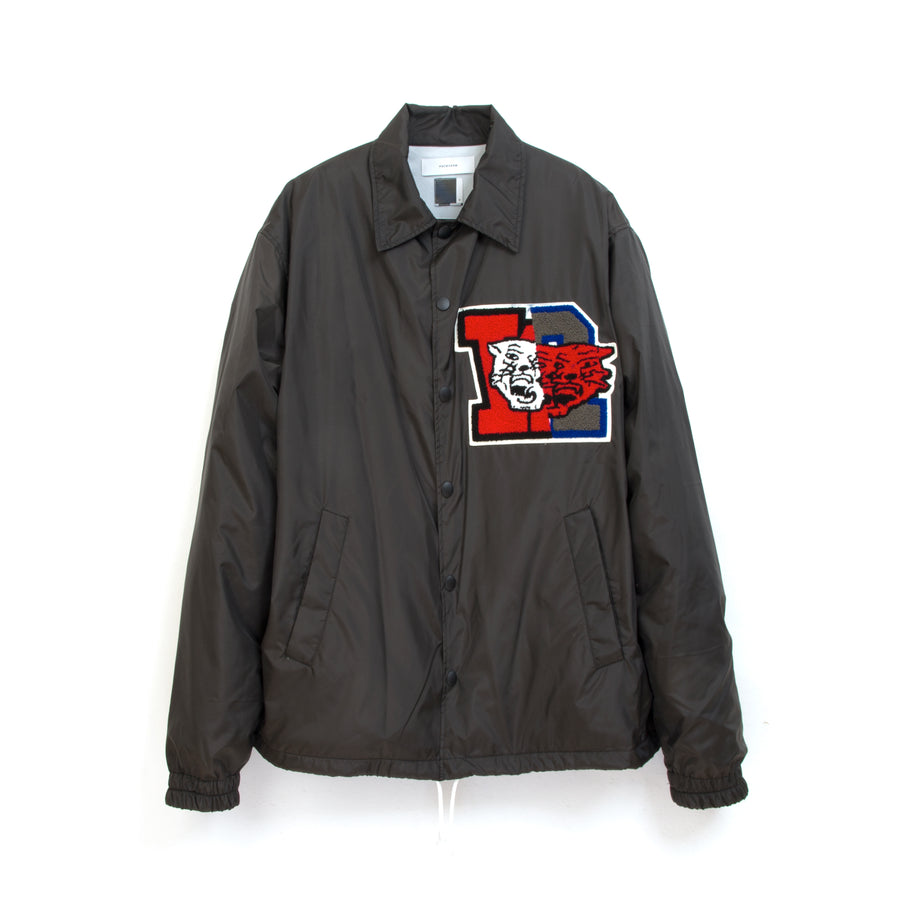 FACETASM College Coach Jacket Black - Concrete