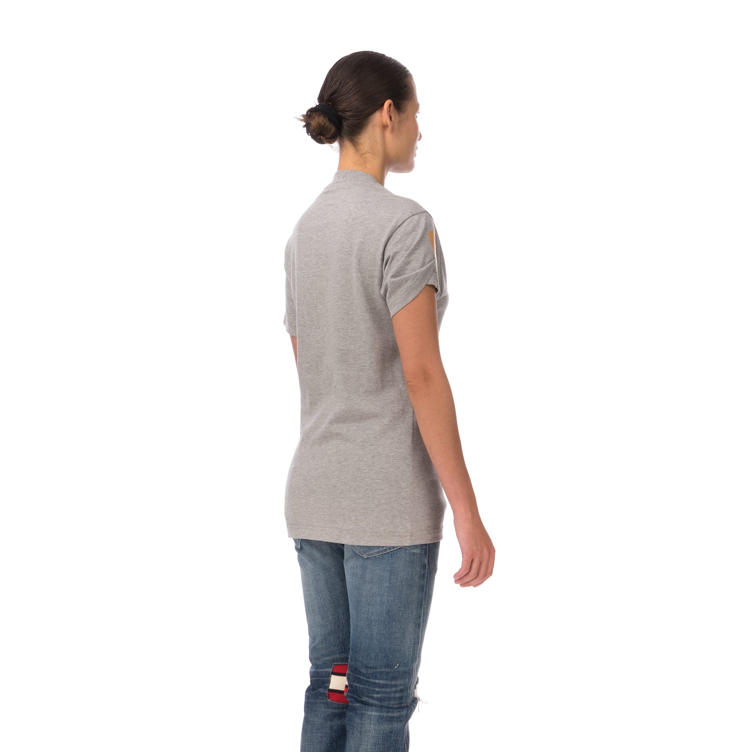 FACETASM | W Tape Basic T-Shirt Grey