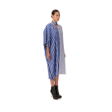 Load image into Gallery viewer, FACETASM | W Asymetry Dress Blue - Concrete