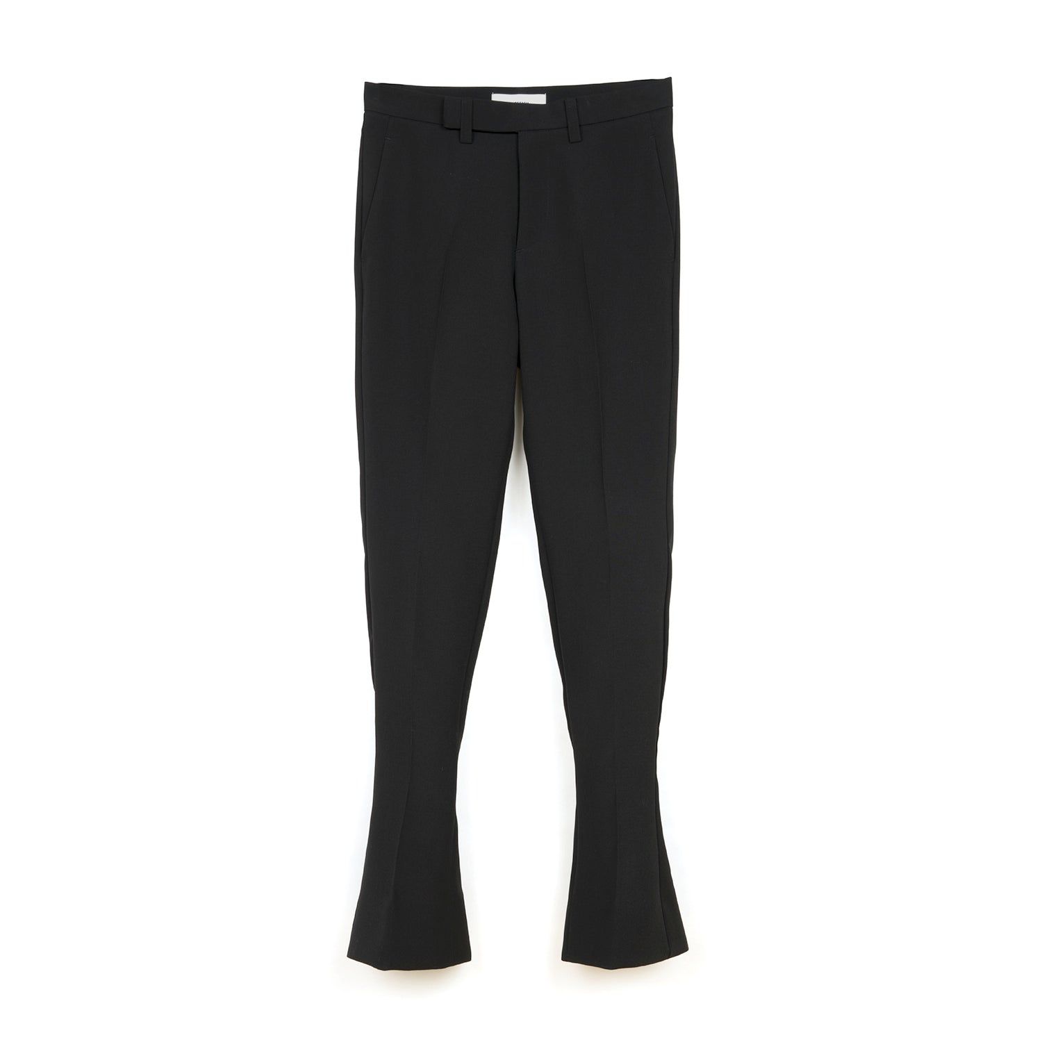 FACETASM | W Wool Slit Pants Black