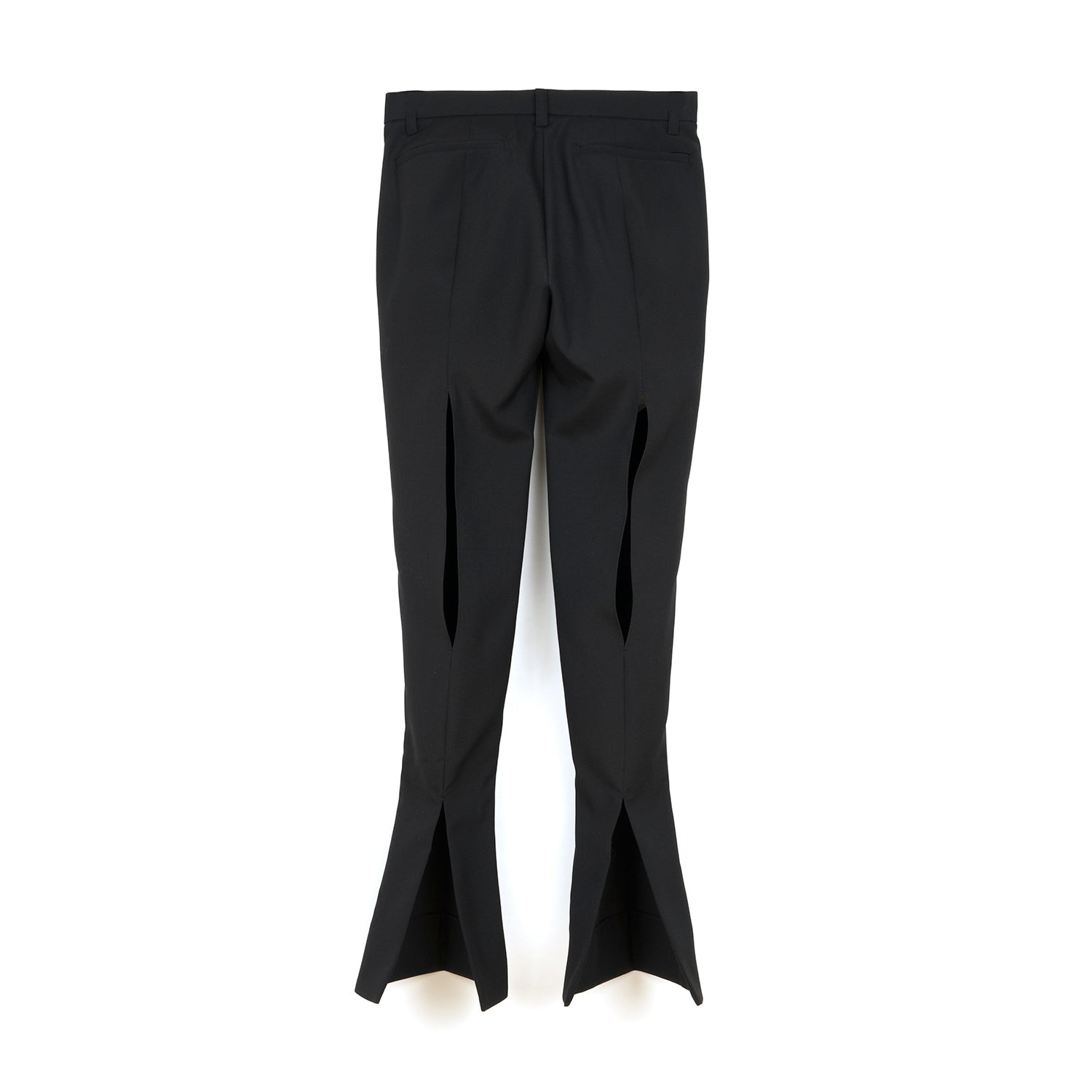 FACETASM | W Wool Slit Pants Black