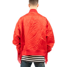 Load image into Gallery viewer, FACETASM | Crushed Nylon Bomber Jacket Red - Concrete