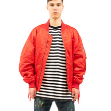 Load image into Gallery viewer, FACETASM | Crushed Nylon Bomber Jacket Red - Concrete