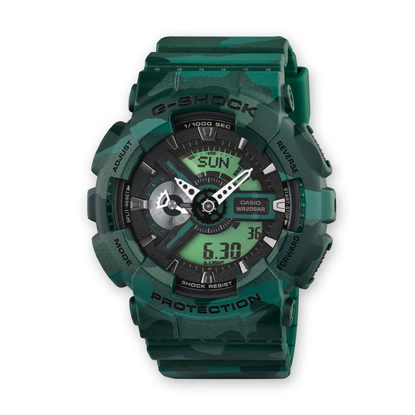 G-SHOCK GA-110CM-3AER Camo Green - Concrete