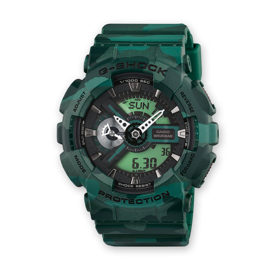 G-SHOCK GA-110CM-3AER Camo Green - Concrete