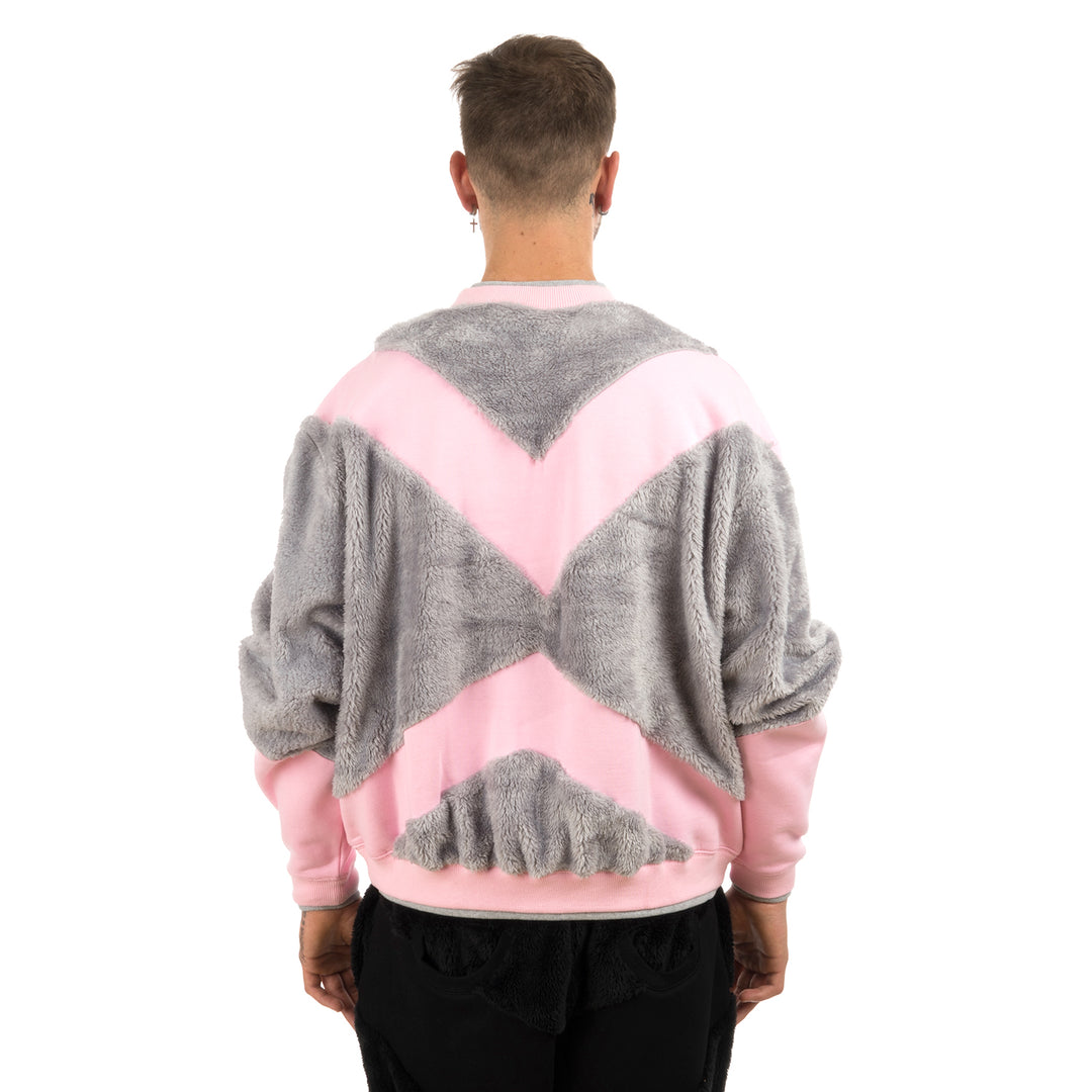 GarbageTV | Jumping Jupiter Sweater Pink / Grey - Concrete