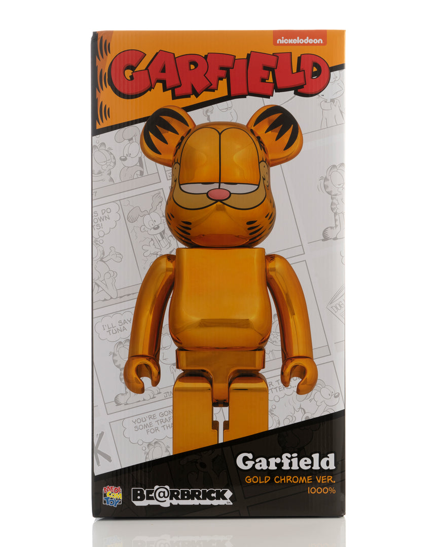 Medicom Toy | Be@rbrick 1000% Garfield Gold Chrome Ver. - Concrete