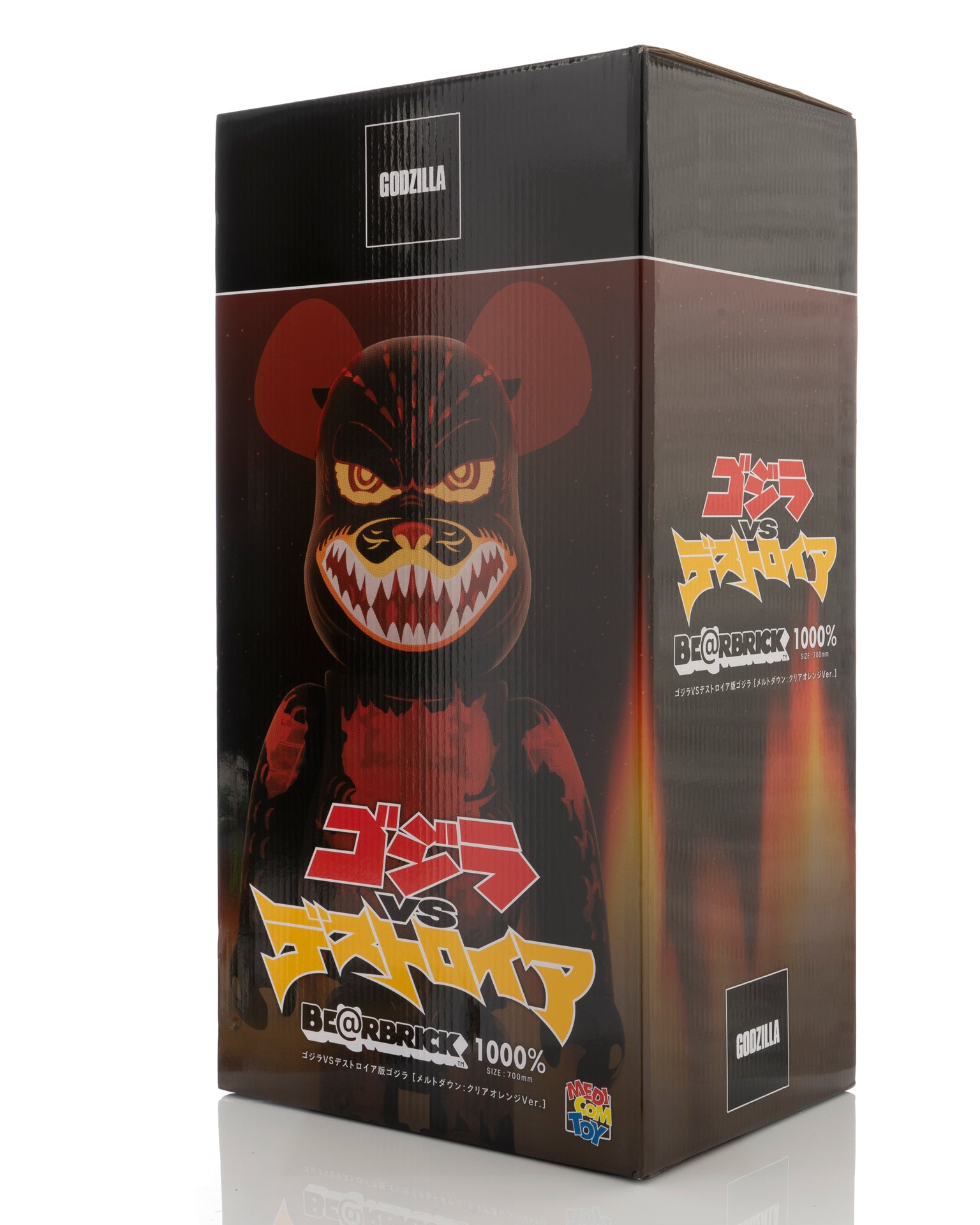 BE@RBRICK ゴジラメルトダウン クリアオレンジ 1000% （Medicom