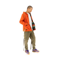 Load image into Gallery viewer, Element x Nigel Cabourn Alder Reversible Blanket Fleece Jacket Orange/Multicolor - Concrete