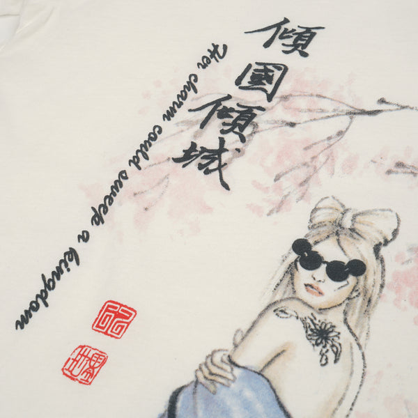 Ground Zero | Short Sleeve T-Shirt 'Gaga' White - Concrete