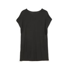 Load image into Gallery viewer, Ground Zero | No More Crossover Drappy Tee Dress Black - Concrete