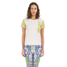 Load image into Gallery viewer, Ground Zero | Chinese Floral Print T-Shirt White / Yellow - Concrete