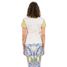 Load image into Gallery viewer, Ground Zero | Chinese Floral Print T-Shirt White / Yellow - Concrete