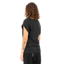 Load image into Gallery viewer, Ground Zero | No More Crossover Drappy Tee Dress Black - Concrete