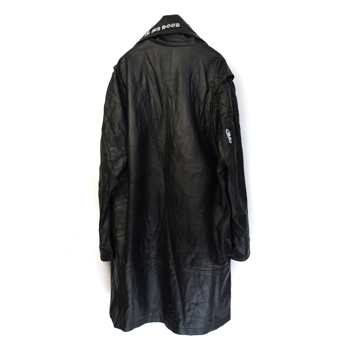 Ground Zero | Patches Leather Jacket Black - Concrete