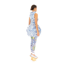 Load image into Gallery viewer, Ground Zero | Chinese Floral Print Round Vase Dress - Concrete