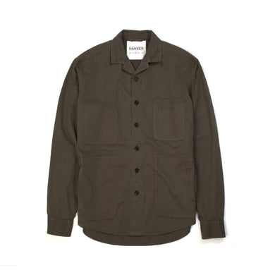 Hansen | 'Sten' Light Over Shirt Artichoke - Concrete