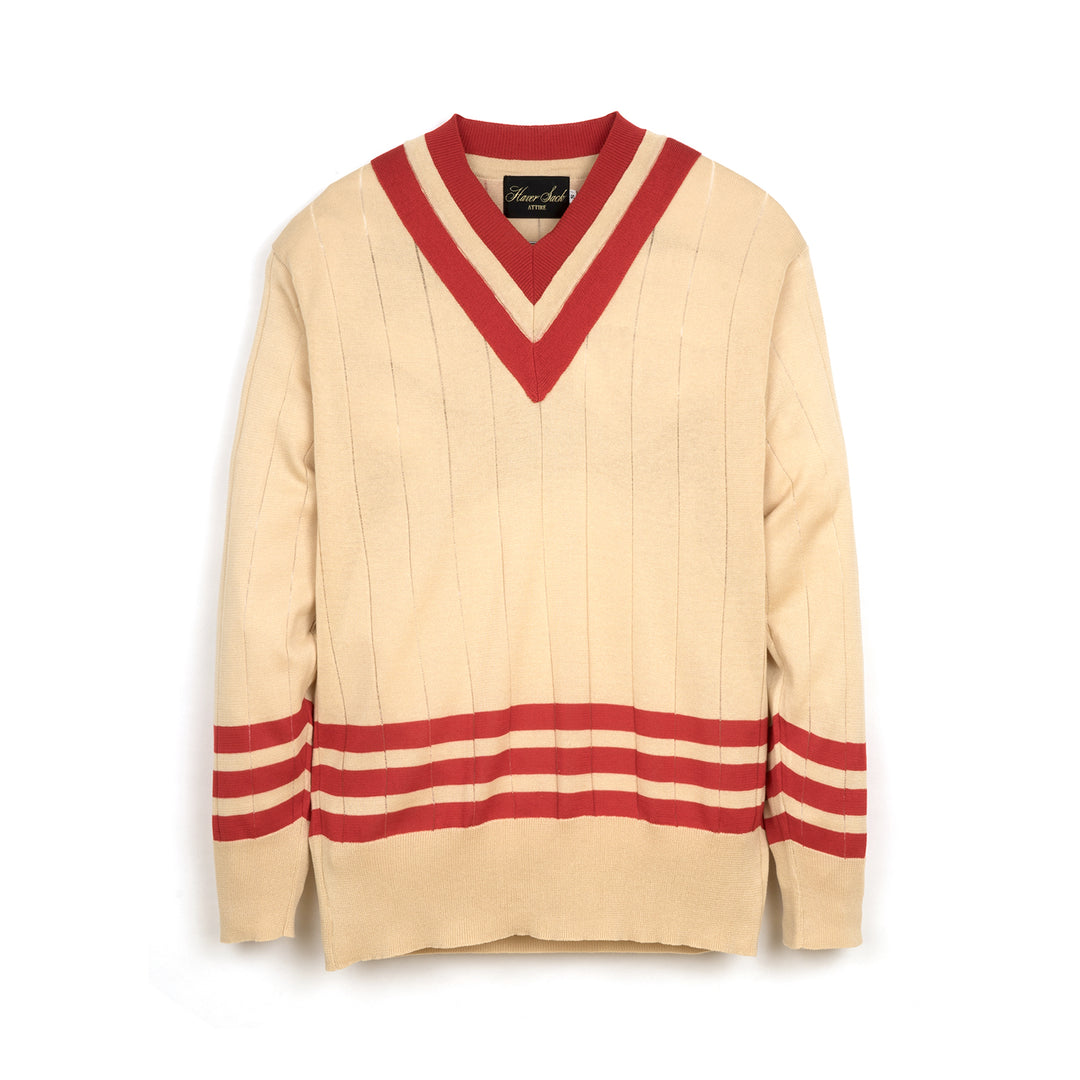 Haversack | Knit Beige / Red 831900-31 - Concrete
