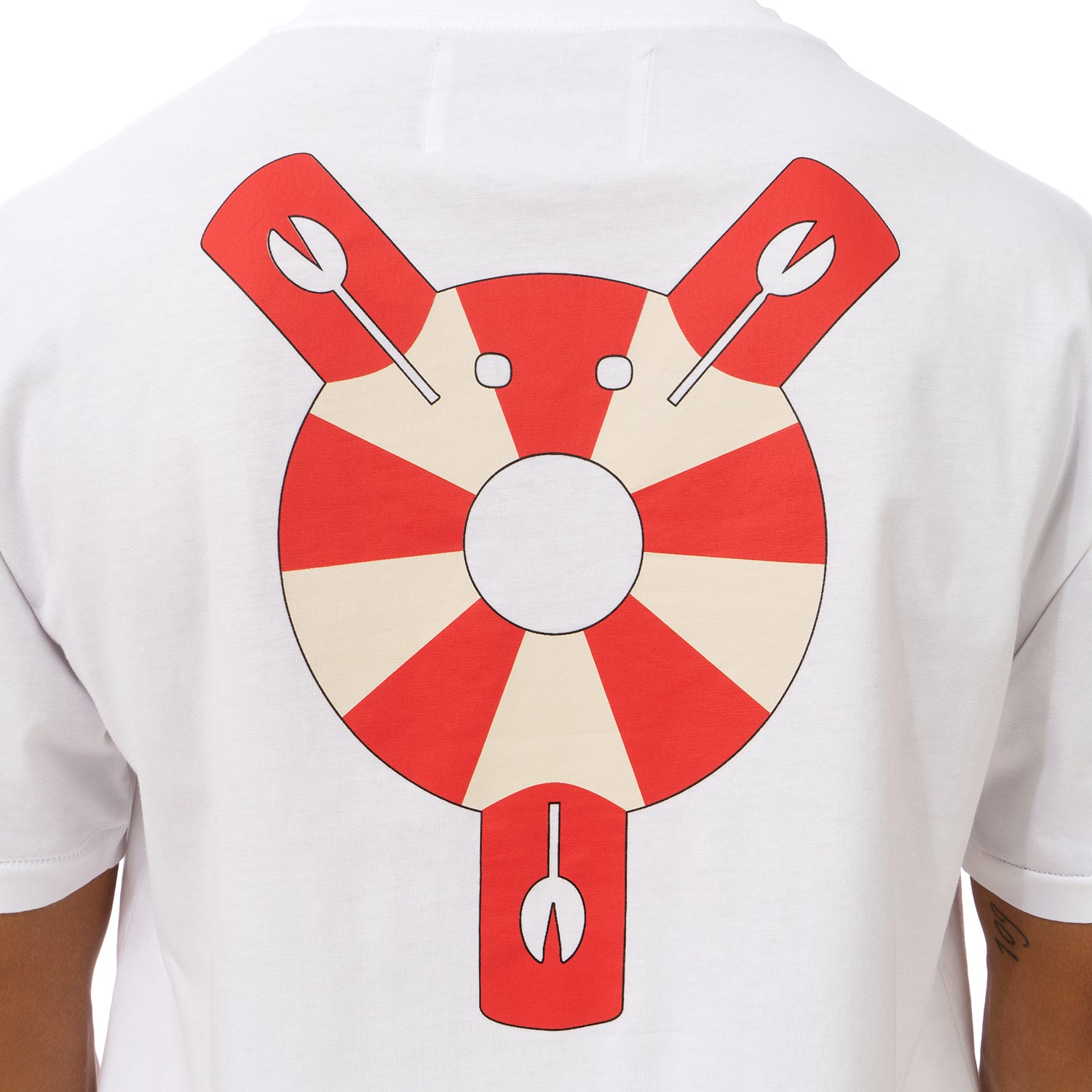 Henrik Vibskov | The Tee - Lifesaving Lobster White | Concrete