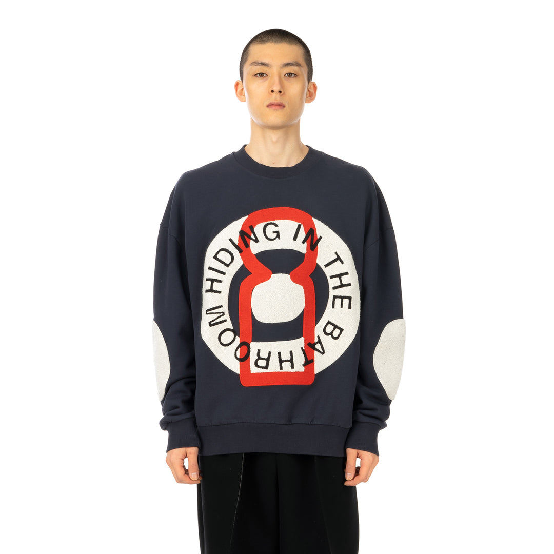 Henrik Vibskov | Big Circle Sweat Navy - Concrete
