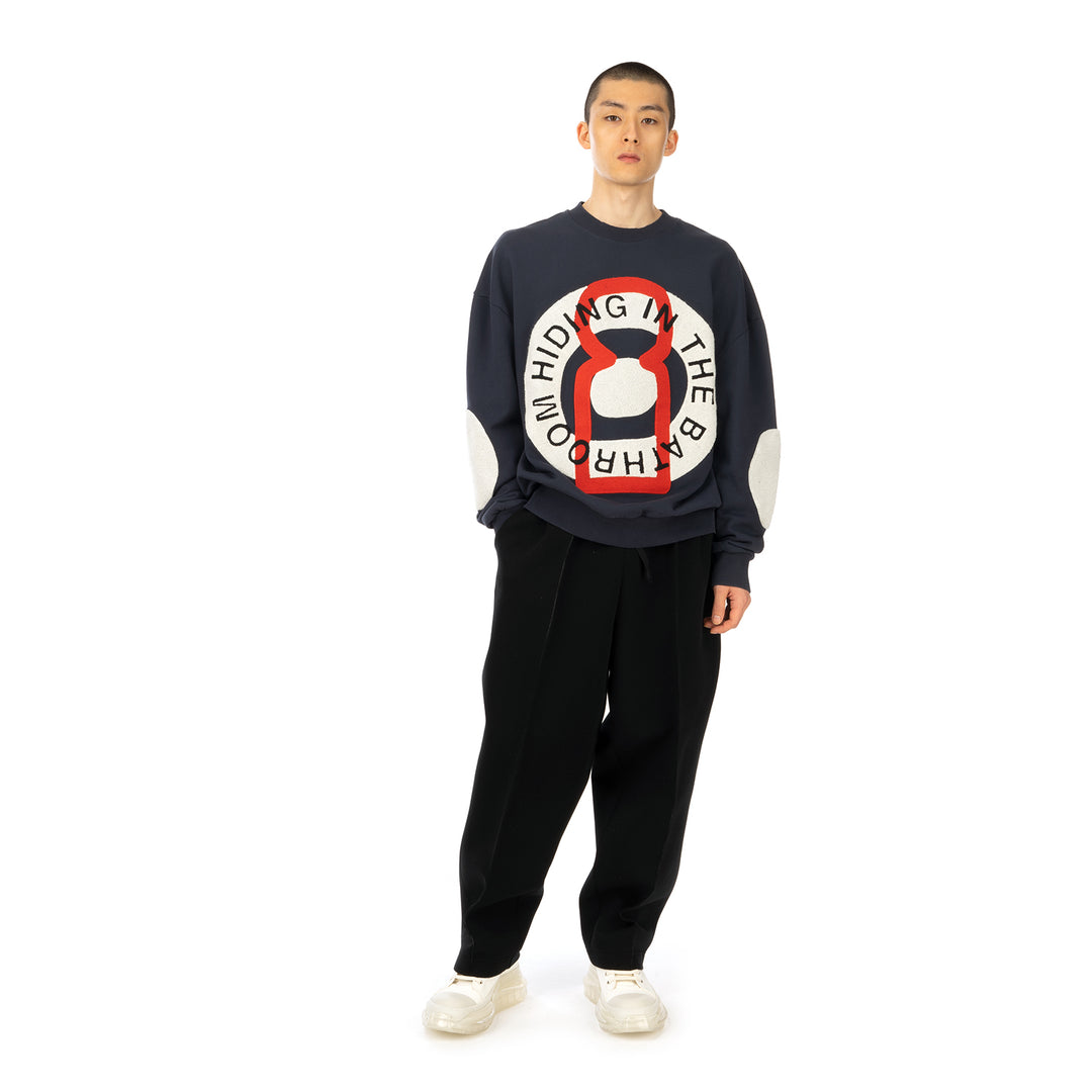Henrik Vibskov | Big Circle Sweat Navy - Concrete