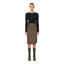 Load image into Gallery viewer, Hope | Pipe Skirt Beige Duo Check - Concrete