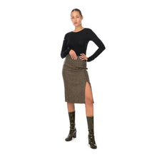 Load image into Gallery viewer, Hope | Pipe Skirt Beige Duo Check - Concrete