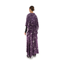 Afbeelding in Gallery-weergave laden, Hope Frill Silk Kaftan Purple Sweep - Concrete