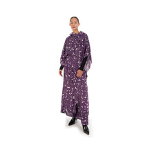 Afbeelding in Gallery-weergave laden, Hope Frill Silk Kaftan Purple Sweep - Concrete