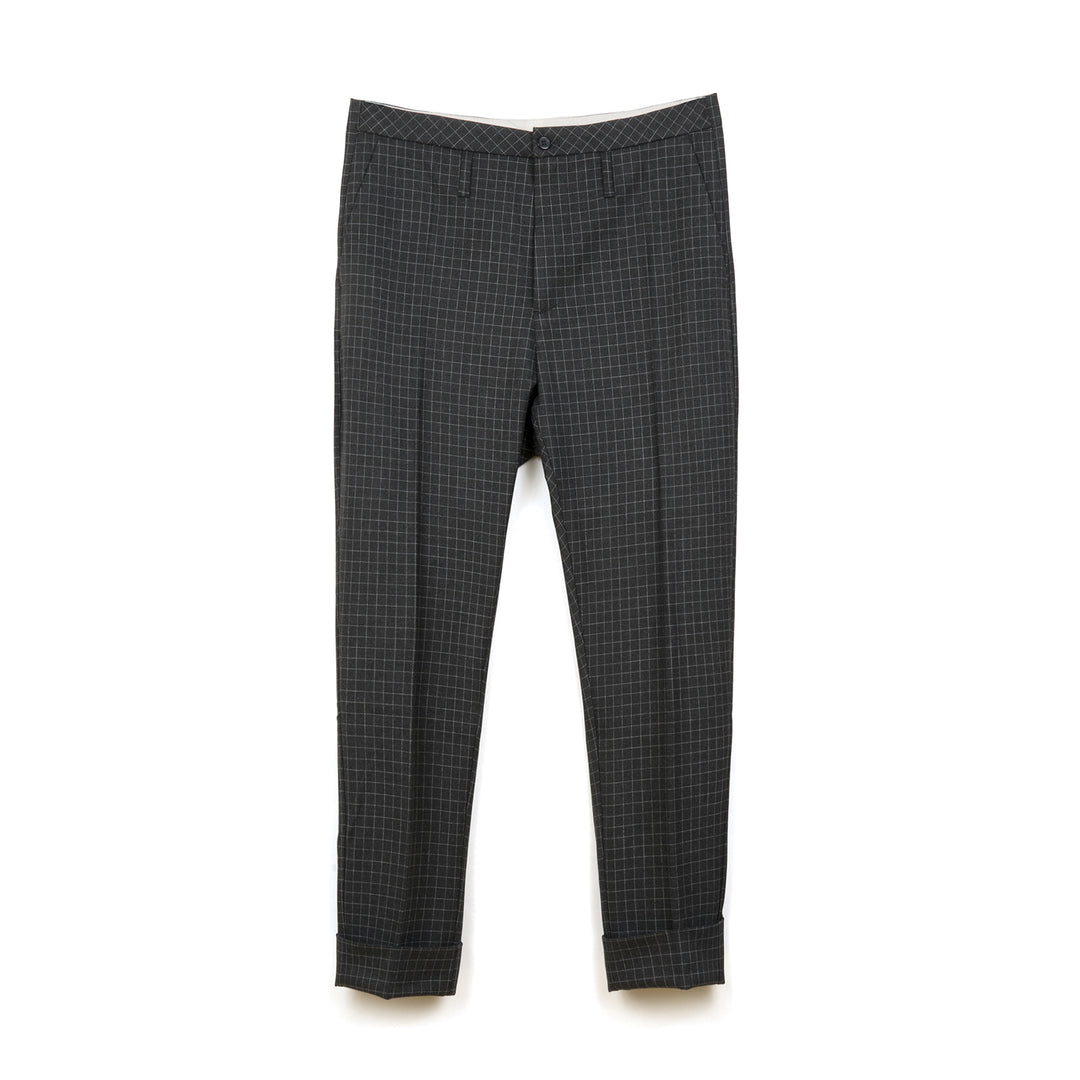 Hope Law Trousers Grey Check - Concrete