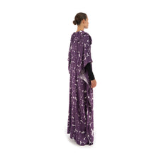 Load image into Gallery viewer, Hope Studio Silk Trousers Purple Sweep Print - Concrete