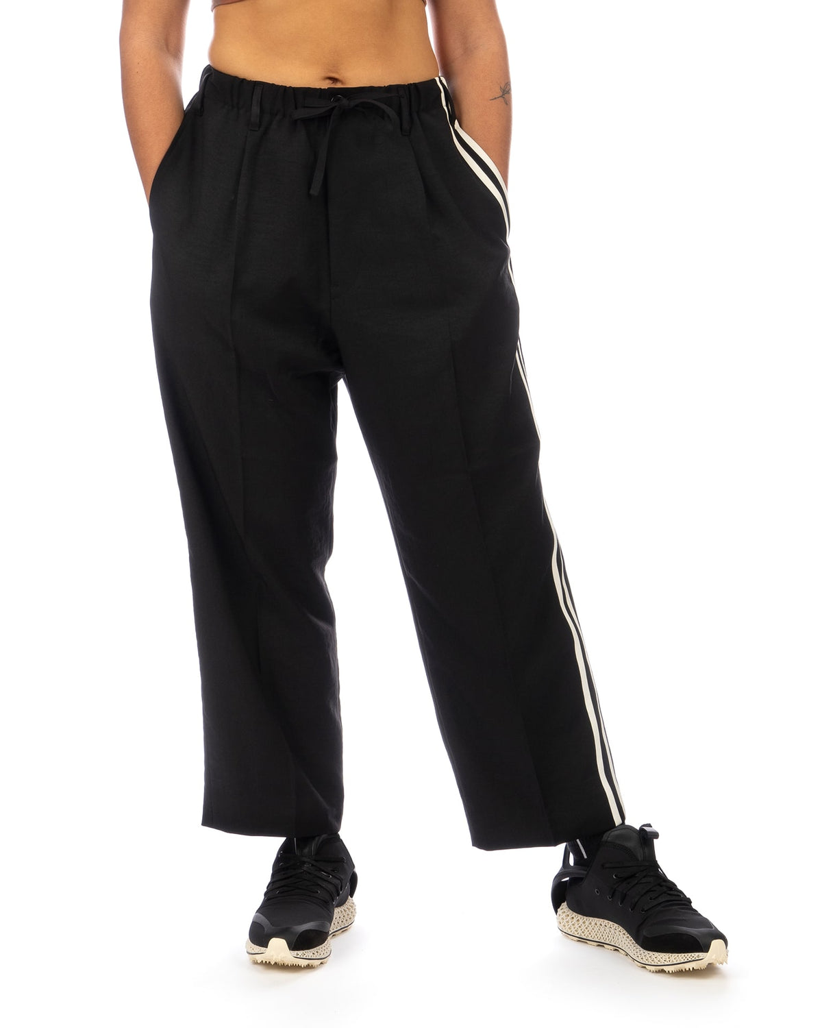 adidas Y-3 | U 3STP Sport Uniform Straight-Leg Pant Black - Concrete