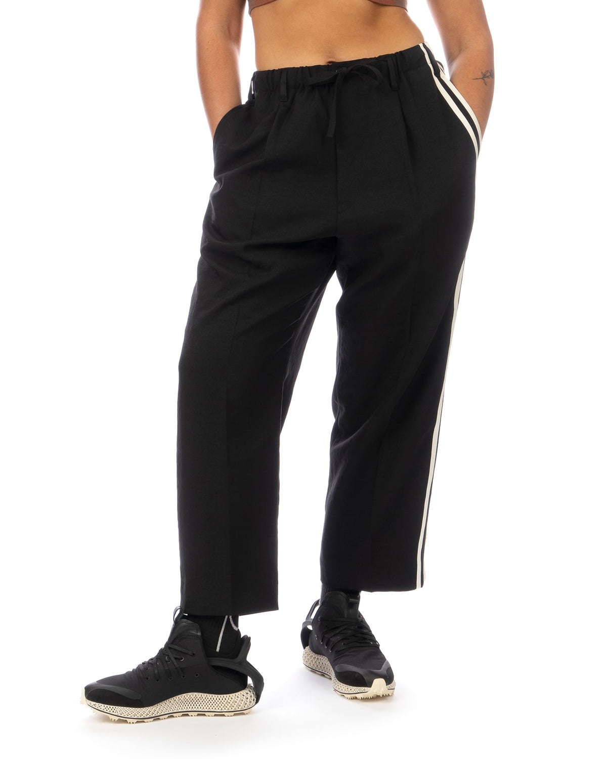 adidas Y-3 | U 3STP Sport Uniform Straight-Leg Pant Black - Concrete